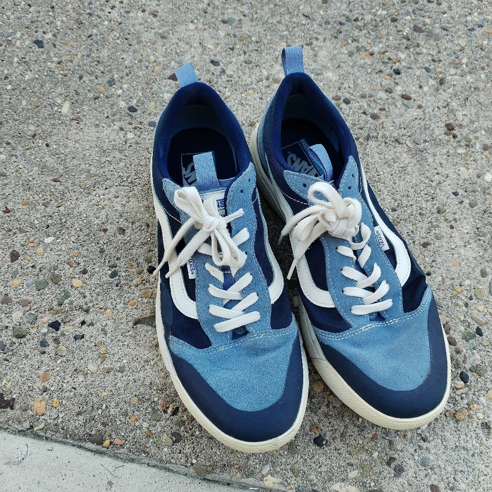 Vans Ultrarange EXO SE Shoes Mens 12 Blue Suede Ripstop Mesh Gum Soles Sneakers - Picture 2 of 6
